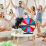 VEVOR 610 mm spinning præmiehjul, 14 slots spinning hjul med stativ, bordplade Win Fortune Roulette med en tør sletning og 2