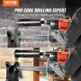 Diamond Core Drill Machine Concrete Core Drill Rig Casters 3200W 750RPM