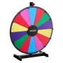 610 mm Spinning Prize Wheel, 14 Slots Spinning Wheel with Stand, Tabletop Win Fortune Roulette with a Dry Erase and 2 Markers, 6