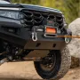 Electric Winch, 4500 kg Load Capacity, 12V DC Truck Winch with Φ8.9 mm x 27.4 m Synthetic Rope, Wireless & Wired Remote Control,
