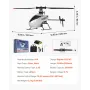 VEVOR RC Helicopter, 2.4GHz Single Propeller Remote Control Helicopter with Gyro, 4-Channel RC Airplane for Beginner, 39 Min Fli