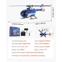 RC Helikopter, 2,4 GHz 4-propeller fjernbetjeningshelikopter