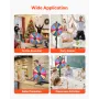 610 mm Spinning Prize Wheel, 14 Slots Spinning Wheel with Stand, Adjustable Height Win Fortune Roulette with a Dry Erase and 2 M