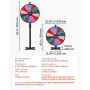 VEVOR 610 mm spinding præmiehjul, 14 slots spinning hjul med stativ, justerbar højde Win Fortune Roulette med en tør sletning a