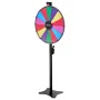 610 mm Spinning Prize Wheel, 14 Slots Spinning Wheel with Stand, Adjustable Height Win Fortune Roulette with a Dry Erase and 2 M