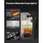 Indoor Grow Tent Kit, 100 x 100 x 200 cm, Indoor Plant Tent with Full Spectrum LED Grow Light & Ventilation System, 600D High Re