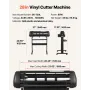 VEVOR Vinyl Cutter Machine, 720 mm Max Feed Width, Dual Blades, Adjustable Force and Speed, LED Display, Vinyl Plotter Cutter Pr
