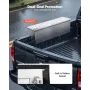 Truck Bed Tool Box, Heavy Duty Aluminum Tool Box with Tread Patterns, Storage Toolbox Chest Organizer with Lock and Key, Ideal f