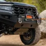 Electric Winch, 6100 kg Load Capacity, 12V DC Truck Winch with Φ9.5 mm x 28 m Synthetic Rope, Wireless & Wired Remote Control, I