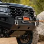 Electric Winch, 5400 kg Load Capacity, 12V DC Truck Winch with Φ9.5 mm x 28 m Synthetic Rope, Wireless & Wired Remote Control, I