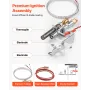 Gas Pilot Assembly, OE 14D0477, LPG8404, SRV14D0477 Fireplace Gas Pilot Assembly Kit, LPG Ignition Replacement, Compatible with 