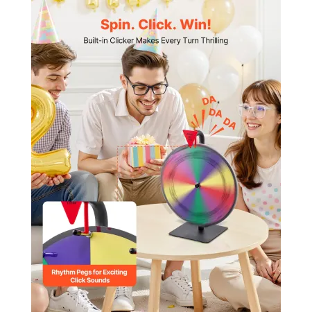 305 mm spinning præmiehjul, 10 slots spinning hjul med stativ