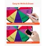 305 mm Spinning Prize Wheel, 10 Slots Spinning Wheel with Stand, Tabletop Win Fortune Roulette with a Dry Erase and 2 Markers, 5