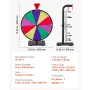 VEVOR 305 mm spinning præmiehjul, 10 slots spinning hjul med stativ, bordplade Win Fortune Roulette med en tør sletning og 2