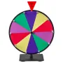 VEVOR 305 mm Spinning Prize Wheel, 10 Slots Spinning Wheel with Stand, Tabletop Win Fortune Roulette with a Dry Erase and 2 Mark