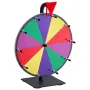 305 mm Spinning Prize Wheel, 10 Slots Spinning Wheel with Stand, Tabletop Win Fortune Roulette with a Dry Erase and 2 Markers, 5