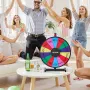 VEVOR 457 mm Spinning Prize Wheel, 14 Slots Spinning Wheel with Stand, Tabletop Win Fortune Roulette with a Dry Erase and 2 Mark