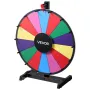 VEVOR 457 mm Spinning Prize Wheel, 14 Slots Spinning Wheel with Stand, Tabletop Win Fortune Roulette with a Dry Erase and 2 Mark