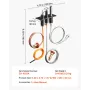 VEVOR Gas Pilot Samling, OE 485-510A,4021-736,2103-010 Pejs Gas Pilot Samling Kit, Naturgas Ignition Replacement, Comp