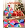 305 mm Spinning Prize Wheel, 14 Slots Spinning Wheel with Stand, Tabletop Win Fortune Roulette with a Dry Erase and 2 Markers, 6