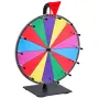 VEVOR 305 mm Spinning Prize Wheel, 14 Slots Spinning Wheel with Stand, Tabletop Win Fortune Roulette with a Dry Erase and 2 Mark