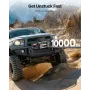 Electric Winch, 4500 kg Load Capacity, 12V DC Truck Winch with Φ8.3 mm x 19.8 m Steel Rope, Wireless & Wired Remote Control, IP5