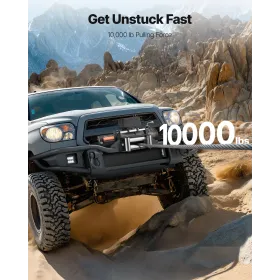 VEVOR Electric Winch, 4500 kg Load Capacity, 12V DC Truck Winch with Φ8.3 mm x 19.8 m Steel Rope, Wireless & Wired Remote Contro