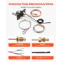 Gas Pilot Assembly, OE 10002265, 10002264, SRV10002264 Fireplace Gas Pilot Assembly, Natural Gas & LPG Ignition Replacement, Fit