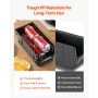 stabelbare plastbeholdere, 27,6 x 14 x 13 cm (8-pak)
