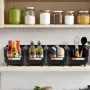 stabelbare plastbeholdere, 27,6 x 14 x 13 cm (8-pak)