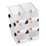 Plastic Stackable Storage Bins, 37.7 x 21.5 x 18 cm (6 Pack), Plastic Containers for Organizing & Storage Bins for Closet, Garag