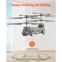 VEVOR RC Helicopter, 2.4GHz Military Remote Control Helicopter, 3.5 Channel RC Airplane for Kid, 20 Mins Flight Time, One-Key Ta