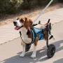 VEVOR Dog Wheelchair for Back Legs, Adjustable 2 Wheels Pet Wheelchair, Lightweight Dog Cart with Shock-Absorbing Wheels, Mobili