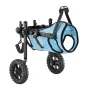 Dog Wheelchair for Back Legs, Adjustable 2 Wheels Pet Wheelchair, Lightweight Dog Cart with Shock-Absorbing Wheels, Mobility Sup