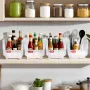 Plastic Stackable Storage Bins, 27.6 x 14 x 13 cm (8 Pack), Plastic Containers for Organizing & Storage Bins for Closet, Garage,