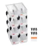 Plastic Stackable Storage Bins, 27.6 x 14 x 13 cm (8 Pack), Plastic Containers for Organizing & Storage Bins for Closet, Garage,