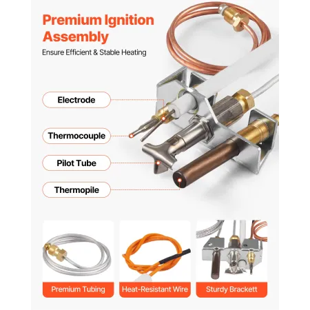 Gas Pilot Assembly, OE 4021-732, 25660 Pejs Gas Pilot Samling