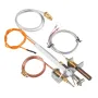 Gas Pilot Assembly, OE 4021-732, 25660 Fireplace Gas Pilot Assembly, Natural Gas Ignition Replacement with Pilot Tube, Thermocou