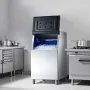 VEVOR Commercial Ice Maker Storage Bin, 136 KG Capacity Stainless Steel Ice-Bin, Commercial Ice Storage Bin with Adjustable Anti