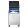 Commercial Ice Maker Storage Bin, 136 KG Capacity Stainless Steel Ice-Bin, Commercial Ice Storage Bin with Adjustable Anti-slip 