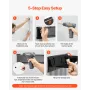 Wall Mounted Storage Bins, 12 Plastic Bins & 3 Metal Rails, Plastic Hanging Stackable Storage Bin for Screws, Nuts, Bolts, Nails