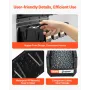 Wall Mounted Storage Bins, 12 Plastic Bins & 3 Metal Rails, Plastic Hanging Stackable Storage Bin for Screws, Nuts, Bolts, Nails