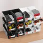 Plastic Stackable Storage Bins, 37.7 x 21.5 x 18 cm (12 Pack), Plastic Containers for Organizing & Storage Bins for Garage, Smal