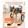 VEVOR Dog Wheelchair for Back Legs, Lightweight 2 Wheels Pet Wheelchair, Height, Width & Length Adjustable, Dog Cart with Shock-