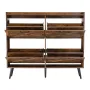 Shoe Cabinet with 4 Flip Drawers, Farmhouse Shoes Storage Cabinet with Wood Legs and Anti-Tipping Device, Freestanding Shoe Orga