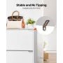 VEVOR Skoskab med 3 klapskuffer, Moderne Sko Opbevaringsskab med Anti-Tipping Device, Fritstående Skostativ Organizer,