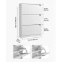 Shoe Cabinet with 3 Flip Drawers, Modern Shoes Storage Cabinet with Anti-Tipping Device, Freestanding Shoe Rack Organizer, Ideal