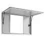 Koncessionsvindue 135x84 cm, Servicevindue i aluminiumslegering