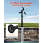 Well Hand Pitcher Pump, 20 ft Max Lift, Antique Cast Iron Manual Hand Water Pump with Heightening Base, NPT 1-1/4 in Connection,