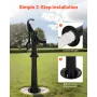Well Hand Pitcher Pump, 20 ft Max Lift, Antik støbejern manuel